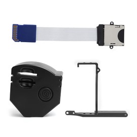 Memory Card Mount Kit, 3D Print Extension Memory Card Extender Adapter Mount Kit for Dreamcast Holder Gdemu, Effective Ventilation and Heat Dissipation(Black)