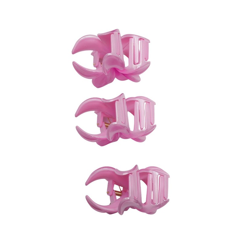 3 Piece Trick Peach Plumeria Clip