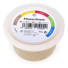 ATC Handels GmbH Fitness Clay in 6 Different Resistance Levels - for Hand Training, Anti-Stress, Hand Muscles, Fine Motor Skills - Malleable, Versatile and Strengthening (110 g - Beige, Extra Soft)