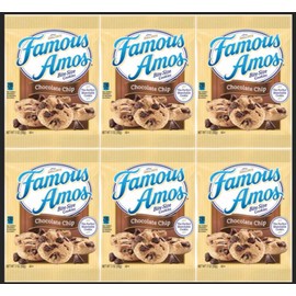 CNJ Delivers LLC offers Famous Amos Chocolate Chip Cookies 6-Pack (2oz) Famous Amos Cookies Individual Packs