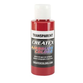 Darice Createx Airbrush Paint, Transparent Brite Red, 2 oz