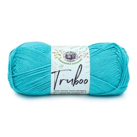 (1 Skein) Lion Brand Yarn Truboo Yarn, Aqua