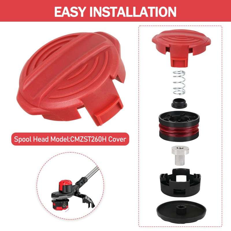 131763310 String Trimmer Spool Cap Replacement for Craftsman CMCST920 and