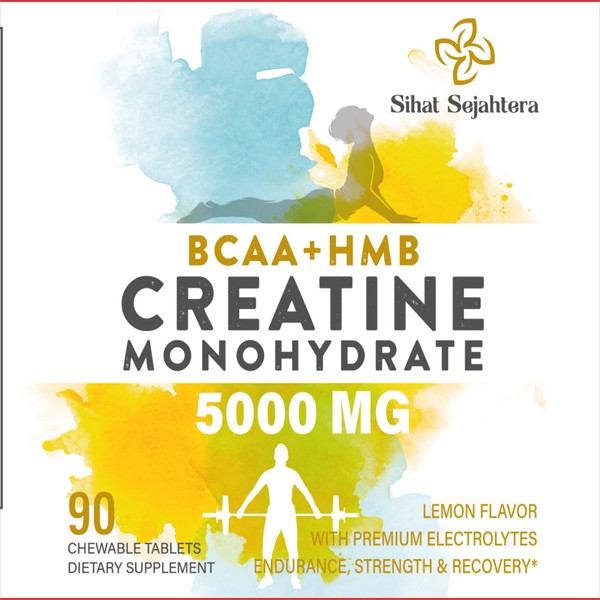 Sihat Sejahtera 8-in-1 Creatine Chews Tablets - 5000 mg for