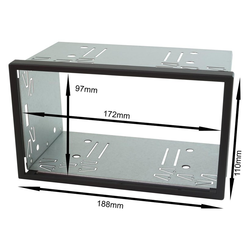 tomzz Audio 2400-055 2DIN Double DIN Metal Frame Installation Bay