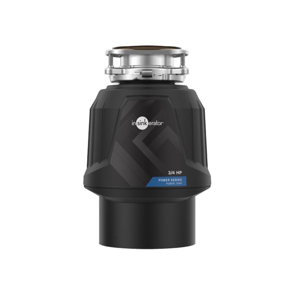 InSinkErator Power .75HP, 3/4 HP Garbage Disposal, Power Series EZ Connect Continuous Feed Food Waste Disposer, Black