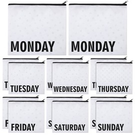 Oudain Packing Cubes Kids and Baby Travel Organizer Pouches Suitcases and Luggage Travel Accessories for Boys and Girls Summer Camp, Cruise, and Family Vacations, Days of Week(14 Pcs)