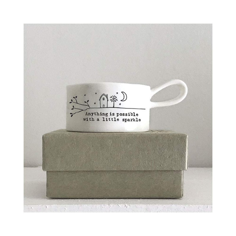 East of India Handled Tea Light Holdelittle Sparkle