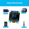 QIQIAZI 0.96 Inch OLED Display I2C Module, 5 Pieces I2C