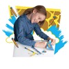 Wild Stationery Set - Giraffe from Deluxebase. These Fun School