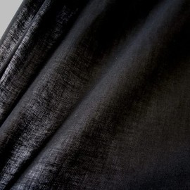 Fabric by the Metre Cotton Batiste Black 0.5 m Light Voile Curtain Fabric Bed Canopy Cotton Fabric Light Transparent