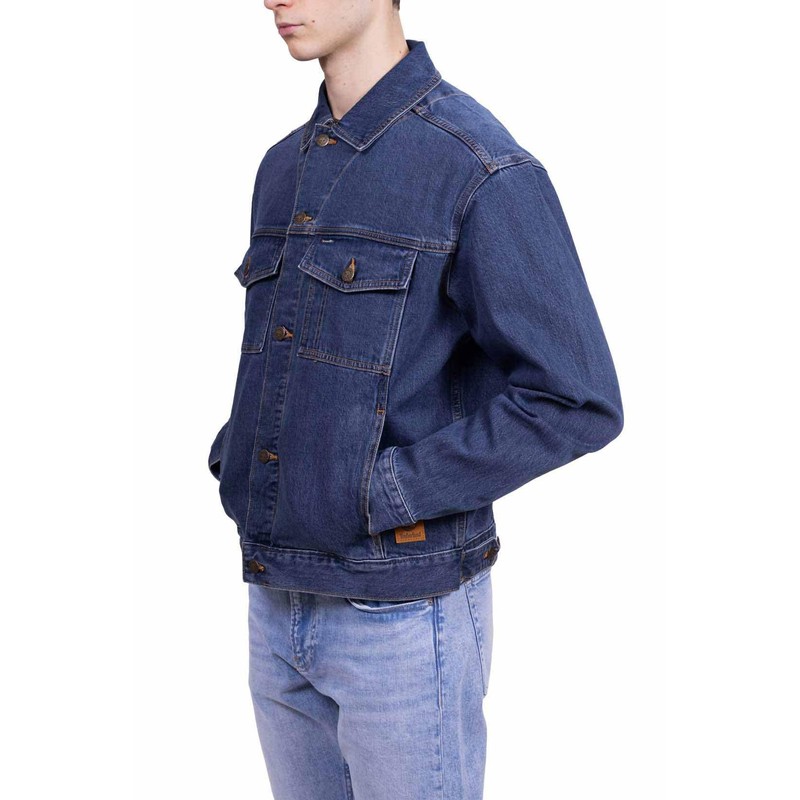 Timberland Men's Denim Jacket, Mid Indigo, Medium
