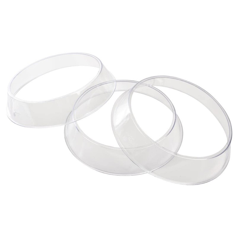 Vogue Polycarbonate Plate Ring, Clear, Size: 40(H) x 215(Ø)mm, Plate