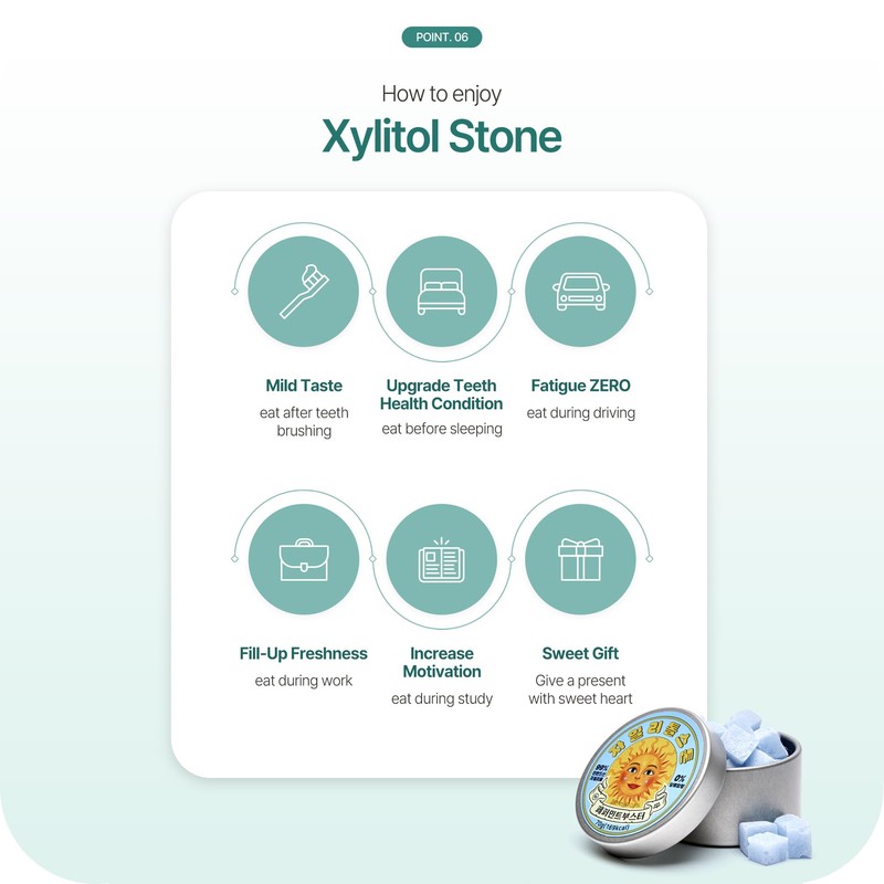 Xylitol Stone | Delicious Sugar Free Candy | 100% Finnish