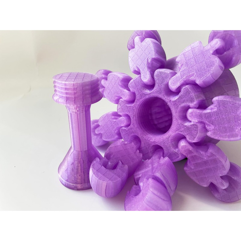 Big Light UP Translucent 3D Printed Octopus (Purple)
