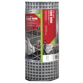 YARDGARD 309312A Cage Wire Fencing, Height-24 Inches x Length-25 Ft, Color - Galvanized