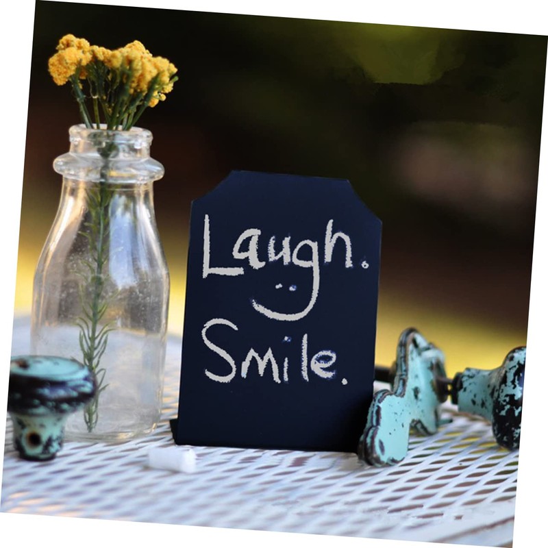 Operitacx Portable Steel Chalkboard Desk Chalk Markers Tabletop Board for