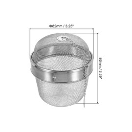 uxcell Tea Infuser Filter, Stainless Steel Tea Strainer, Loose Tea Steeper, Tea Ball with Chain for Loose Leaf Tea, Medium Size