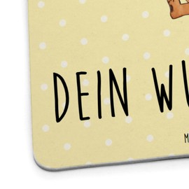 Mr. & Mrs. Panda Personalisierter Bierdeckel Igel Blumen 50er Set - Personalisierte Geschenke, Tiere, Genesungswünsche, krank, Tischdeko