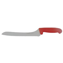 Columbia Cutlery Red Offset Bread/Sandwich Knife 9" Blade