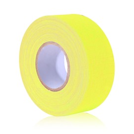 Abeillo Yellow Gaffer Tape, Fluorescent Yellow Spike Tape, UV Blacklight Reactive Spike Tape for Stage Party, Play Areas, Colour Coding of Floors