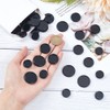 BENECREAT 33Pcs Black Book Binding Discs, 3 Size ABS Plastic