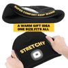 VIBELITE LED Beanie Hat with Light, USB Rechargeable LED Headlamp,