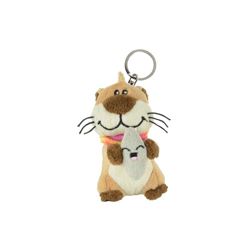 Pummel & Friends Buddy Plush Keyring 7 cm, multicoloured, Keyring