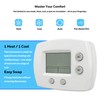 TH5110 Non-Programmable Thermostat for Home Heating and Cooling, White with