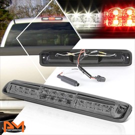 PM PERFORMOTOR Full LED 3rd Third Brake Light Cargo Light High Mount Stop Light Compatible with Silverado Sierra 99-07,Smoked Lens