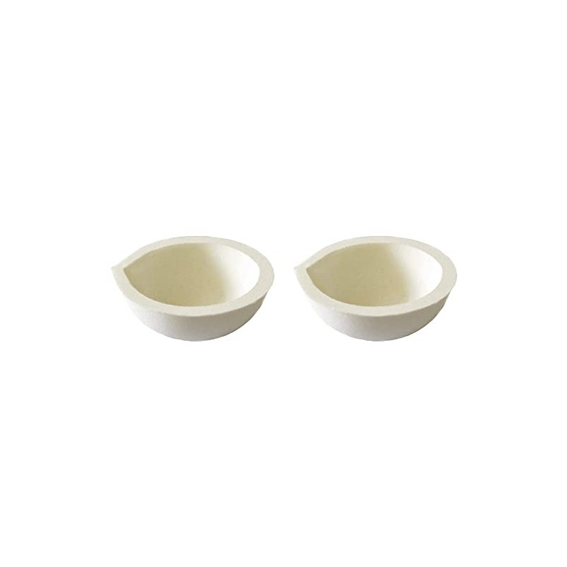 LLF Ceramic Crucible Dish Oven Melt Casting Refinement Gold Silver