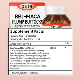 DHOP Plant-Based Firming Supplement – Hip & Thigh Skin Nourishment Complex | Supports Fitness, Healthy Skin, Nails & Natural Nutrients