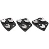 Srliya 3Pcs Trapezoid Diamond Grinder Concrete Grinding Shoes Cutting Tool