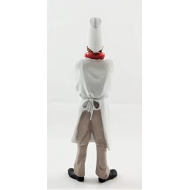 Melody Jane Dolls House Chef in Whites & Red Neckerchief Resin Man Figure People