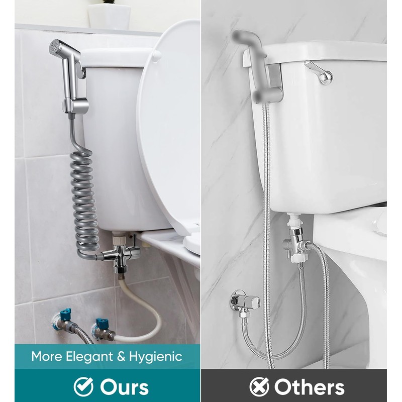 Ultra Light Bidet Toilet Sprayer Head Rustless Handheld Bidet Sprayer