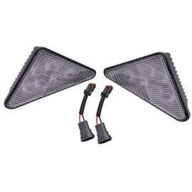 AIPICO Led Headlight Assembly Set Left & Right Triangle Headlight 7259523 7259524 Replacement for Bobcat 751 763 S175 S300 T190 T250