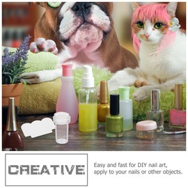 Mikinona 5 Sets Manicure Stamper Nail Art Stamping Tool Professional Press Nails Kit