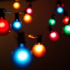 Hometown Evolution, Inc. Assorted Satin Pearl Outdoor Patio Globe String