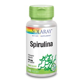 Solaray Spirulina Algae, Veg Cap (Btl-Plastic) 410mg | 100ct