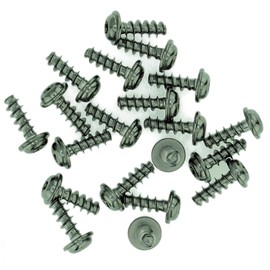 D3 (3mm x 8mm) TX Pan Screws for Plastic (Flanged) - Stainless Steel (A2) (Pack of 20)
