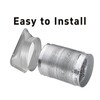 bociloy 8 Inch Duct Connector Flange, Metal Straight Pipe Flange