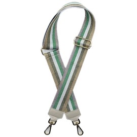 Bum Bag with Wide Strap Women's Beige Gold Leather Crossbody Bag with Wide Bag Strap, Belt Bag, Chest Bag, Boom Bag, Glitter stripes, Classic