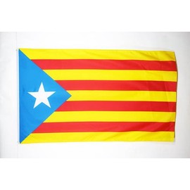 AZ FLAG Catalonia Estelada Blava Flag 2' x 3' - Independentist Catalan Flags 60 x 90 cm - Banner 2x3 ft