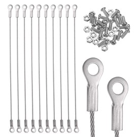 uxcell 10Pcs 8" Cabinet Door Restraint with Screws, 304 Stainless Steel Cupboard Door Protector Hinge Limiter for Restricting Cabinet Door Swing and Limiting Door Opening Angle