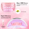 Wisdompark UV LED Nail Lamp, 54W UV Light for Gel
