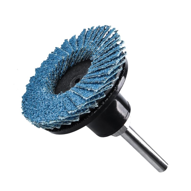 Treki Pack of 15 Mini Flap Discs for Drill, 40/60/80