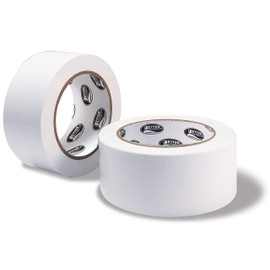 White Duct Tape, 2 Pack, Heavy Duty Duct Tape by Better Office Products, 7.3mil, 1.88 Inch x 30 Yards Per Roll, Easy Tear, 2 Pack, White