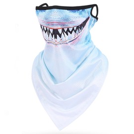 Qikaal Cool Face Cover, Over the Ear, Mesh Fabric, Breathable, UV Protection, Sunscreen, Heat Protection, Face Cover, Face Mask, Face Guard, Cool, Neck Cover, Cool, Neck Guard, Warmer, Gater, Thin