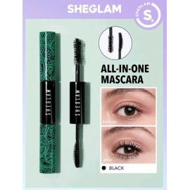 Sheglam Máscara de Pestañas 2 en 1 Volumen y Longitud - Color Negro Waterproof