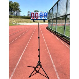 Purple River Manual Flip Scoreboard with Stand, Score Keeper for Outdoor/Indoor Games or Sports